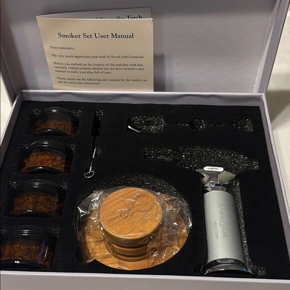 NovaLilith Old Fashioned Cocktail Smoker Kit with Torch (no butane) - Picture 5 of 13